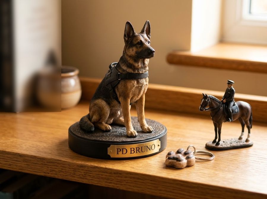 Illustration: Police dog and mounted units