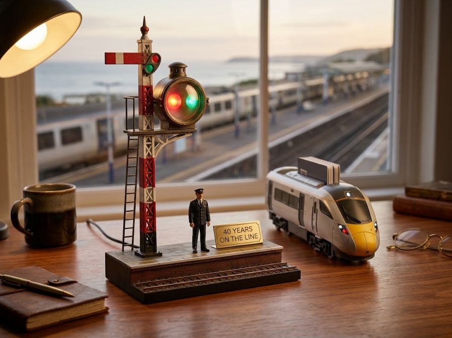 Illustration: Train drivers and railway staff
