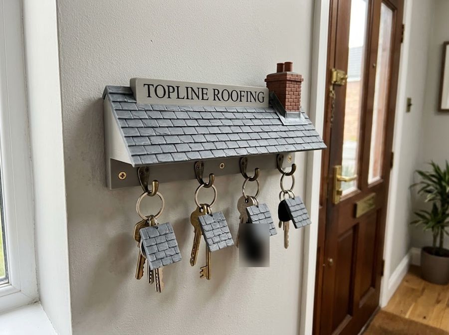 Illustration: Roofer: key holder