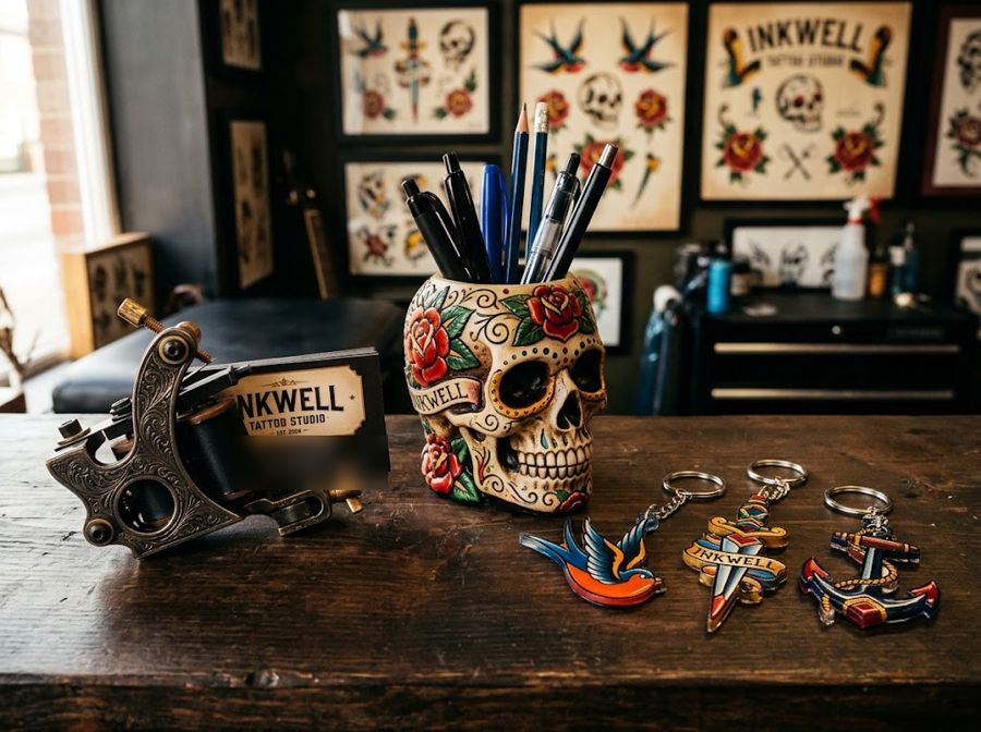 Illustration: Tattoo studio