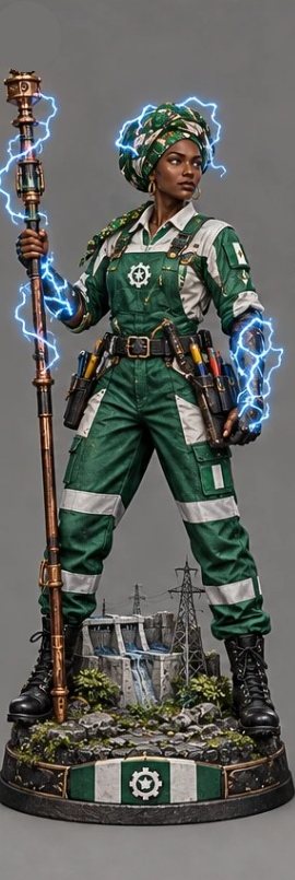 Painted figurine of Gridmother, became the grid