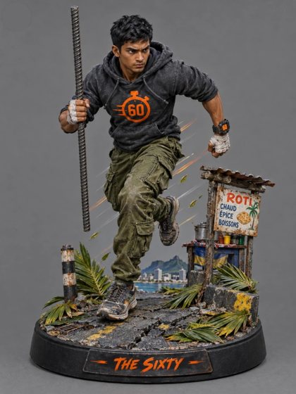 Painted figurine of The Sixty, sixty seconds of strength